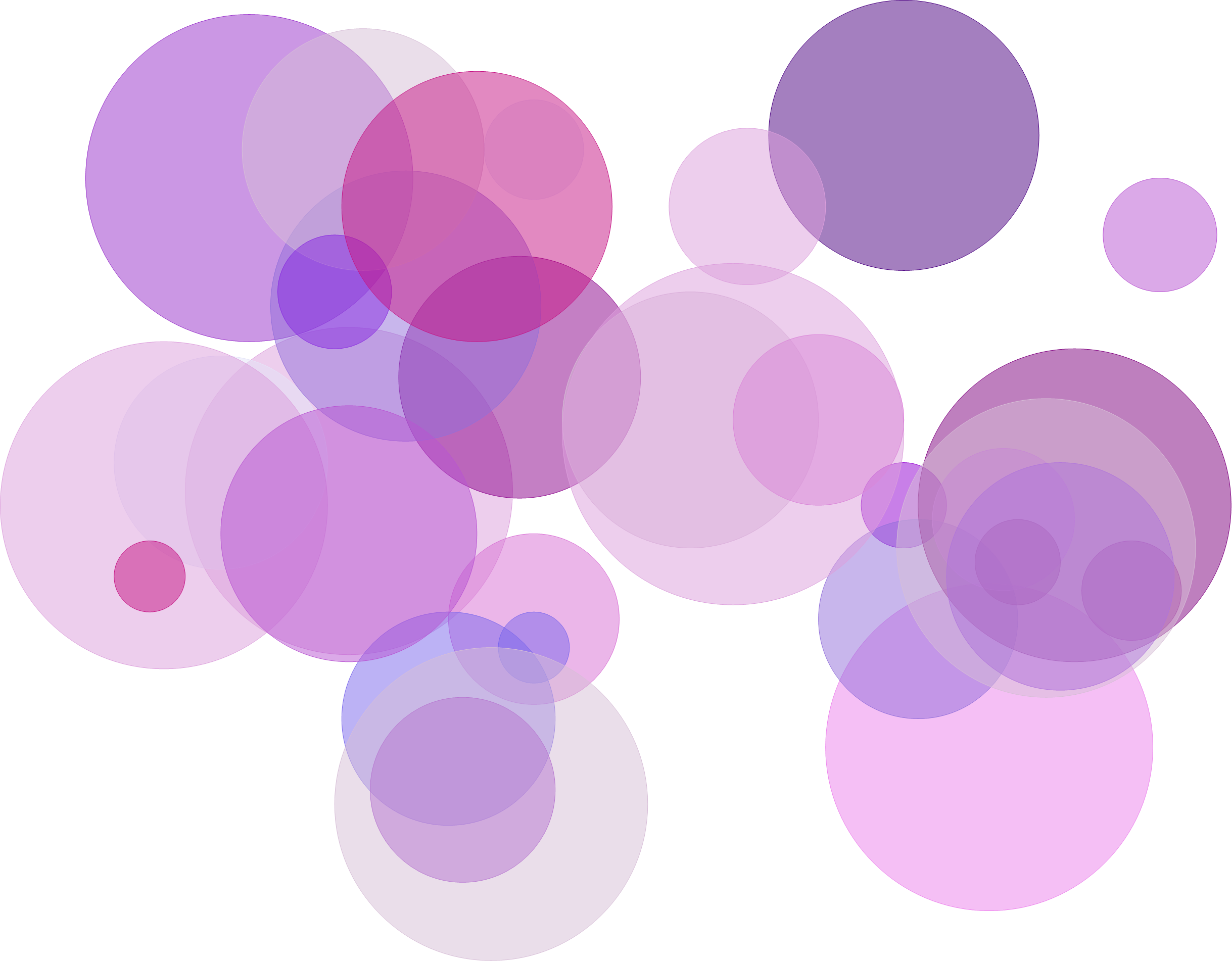 Abstract Violet Circles Overlay 